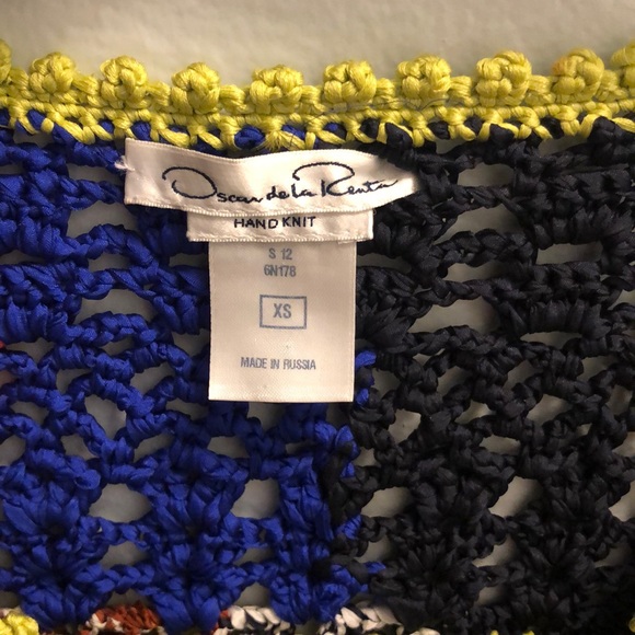Oscar De la Renta hand knit cardigan
